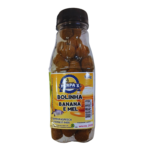 Bolinha Perpas Pesca Banana e Mel 110G