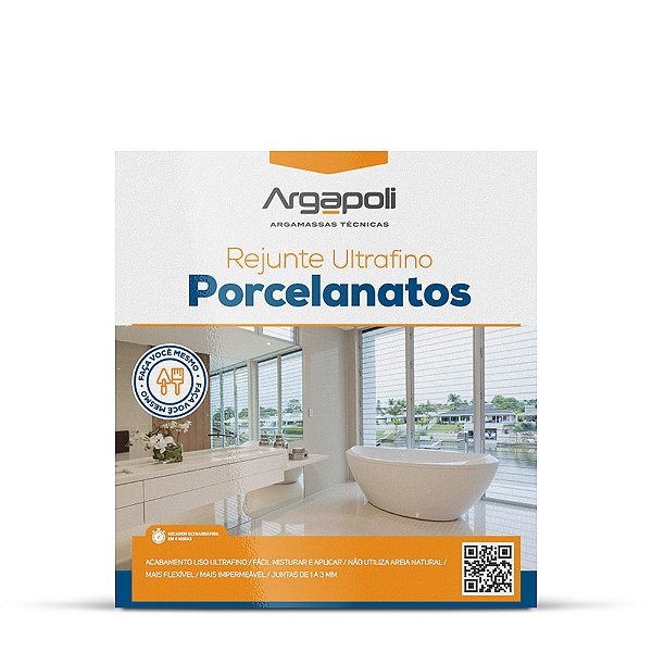 Rejunte Porcelanatos ULTRAFINO - Diversas cores - 1 Kg