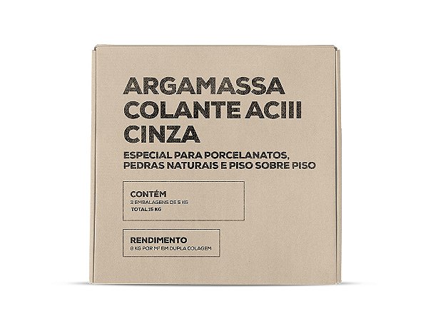 ARGAMASSA COLANTES AC-III  CINZA - Monocomponente - 15 Kg