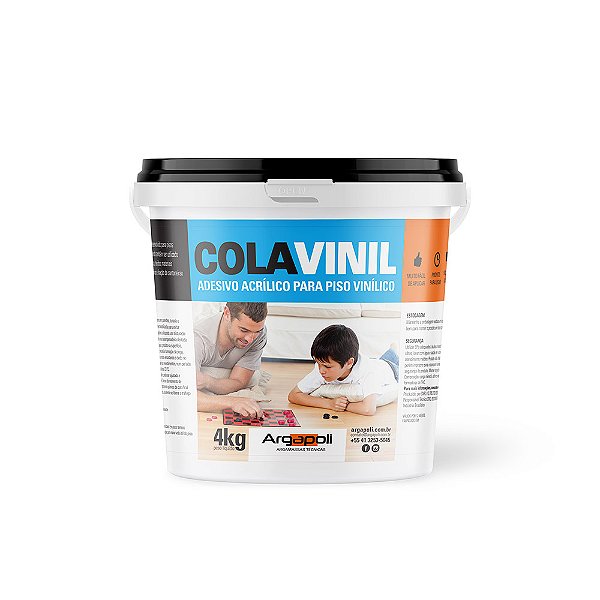 COLA VINIL - Fixa pisos vinílicos - Branca - 4 Kg