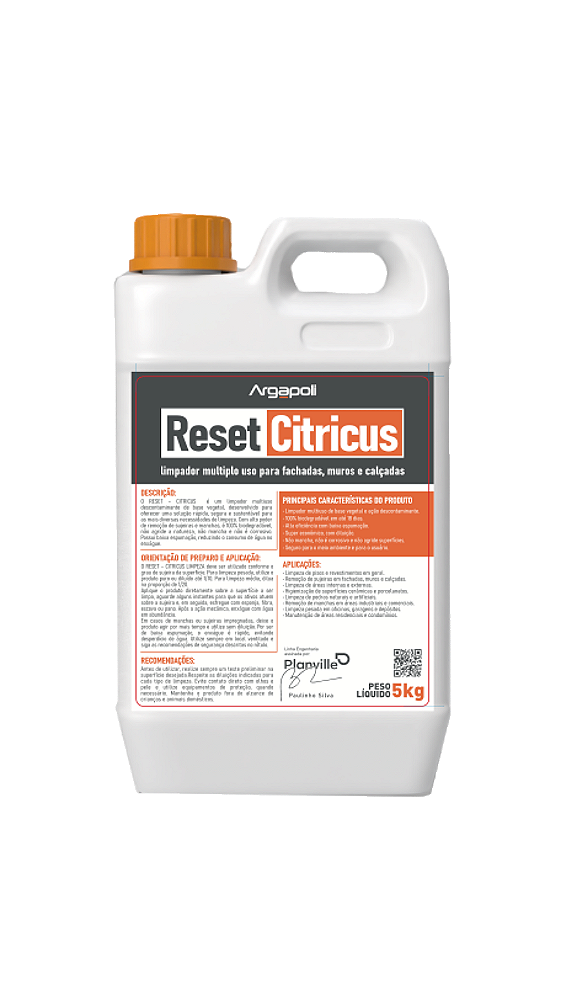 RESET CITRICUS Limpador de fachadas, muros e calçadas