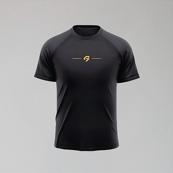 Camiseta Preta ARG Classic – Logo Meio Dourado