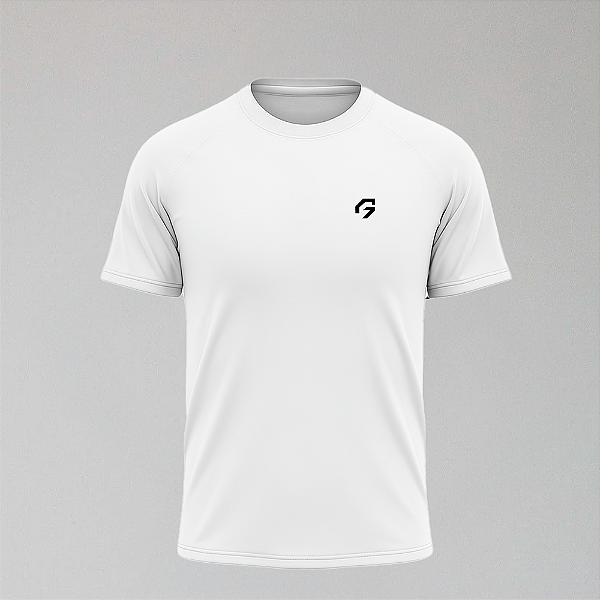 Camiseta Branca ARG Prime – Logo Peito Preto