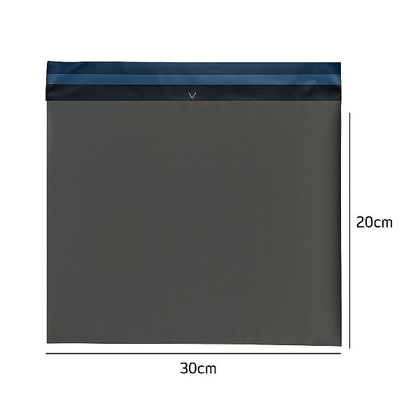 Envelope de Segurança Cinza Econômico 30x20cm