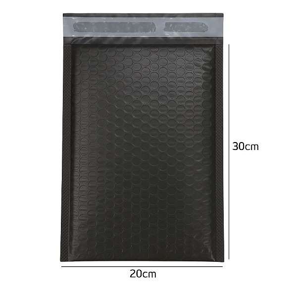Envelope de Segurança Laminado Cinza com Bolha 20x30cm