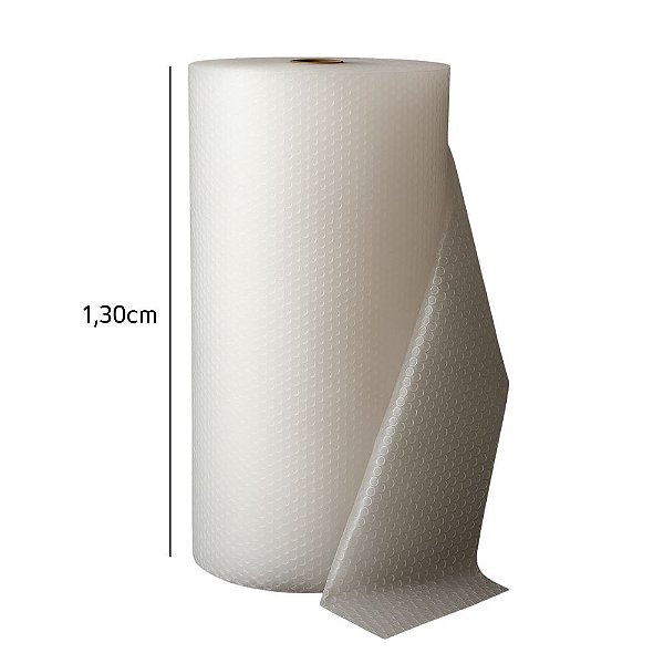 Plástico Bolha Soft 1,30cm x 100mt 35 micras