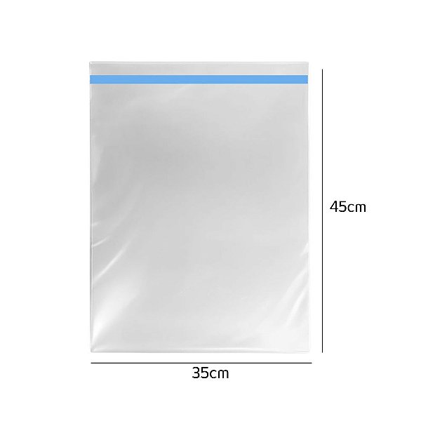 Saco Plástico PP Abre / Fecha 35X45 0,08