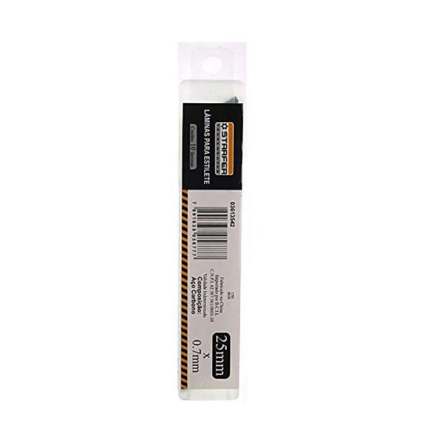 Lamina Estilete 25Mm 0,7 C/10 Un Starfer
