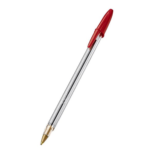 Caneta Esferografica Cristal Vermelha Bic