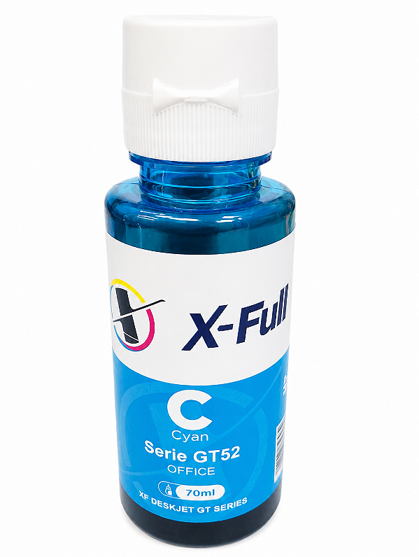 Tinta Refil HP X-Full Gt-52 Office Cyan 70ml