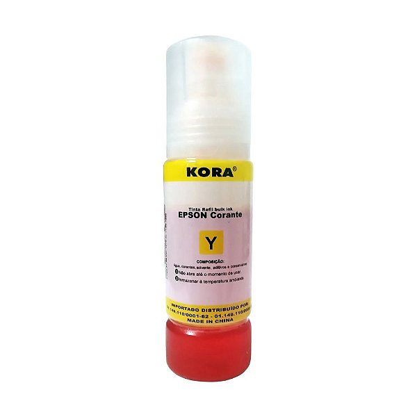 Tinta Corante Refil Amarela (Yellow) 70ml Epson Kora