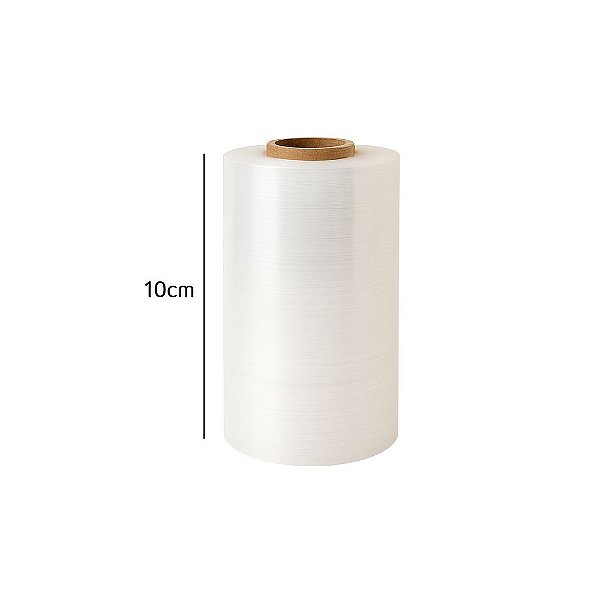 Bobina de Filme Strech Transparente 10cm 0,025 micras
