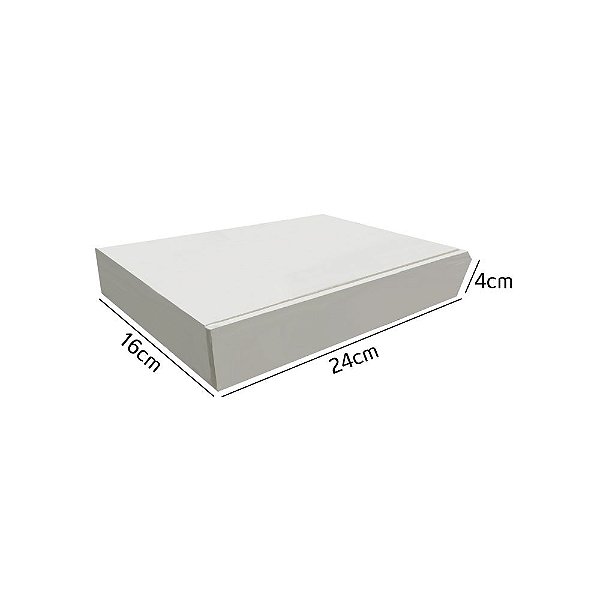 Caixa de Papelão Branca n71 24x16x4