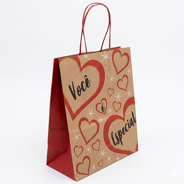 Sacola de Papel Você é Especial 23,5x10x31,5cm
