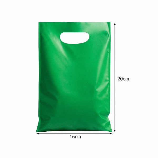 Sacola Boca de Palhaço Verde 16x20cm com 25 Unidades