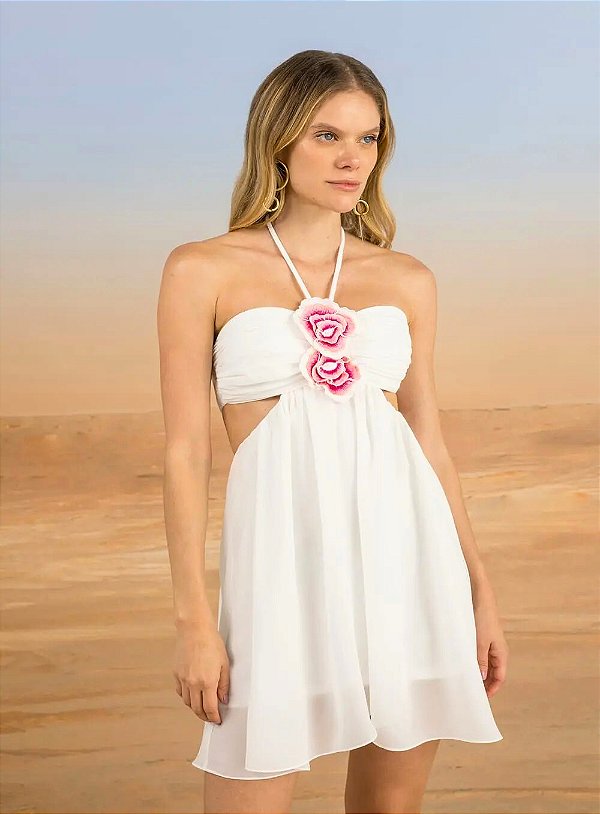 Vestido Curto Flor