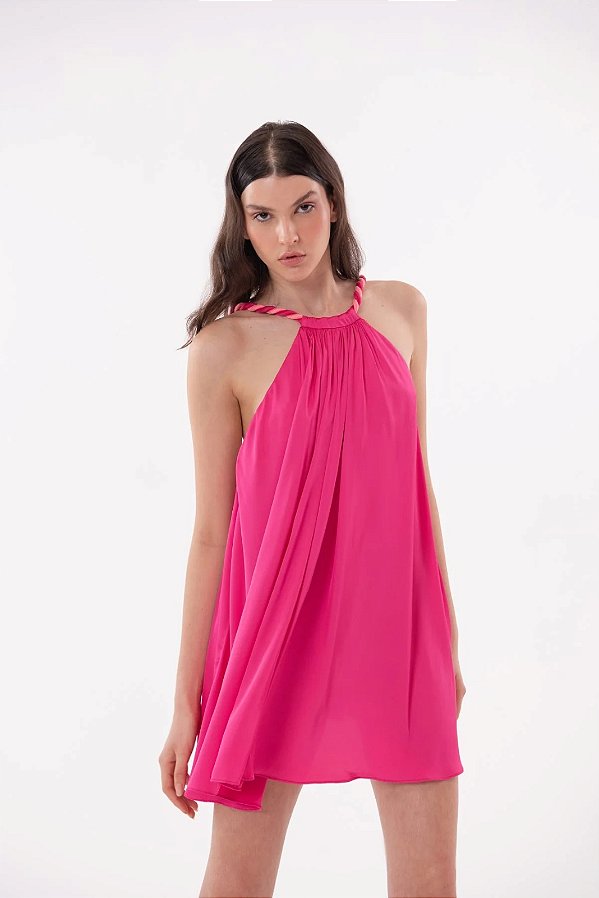 Vestido Curto Fluido Linha A