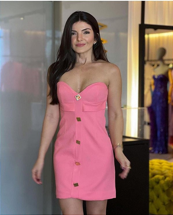 VESTIDO MINI DECOTES PREGA