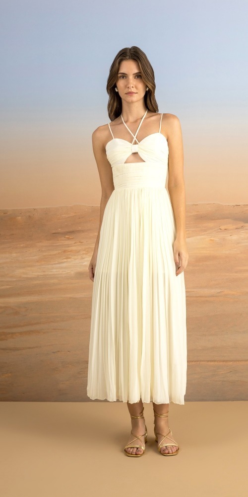 Vestido Midi Off Shell