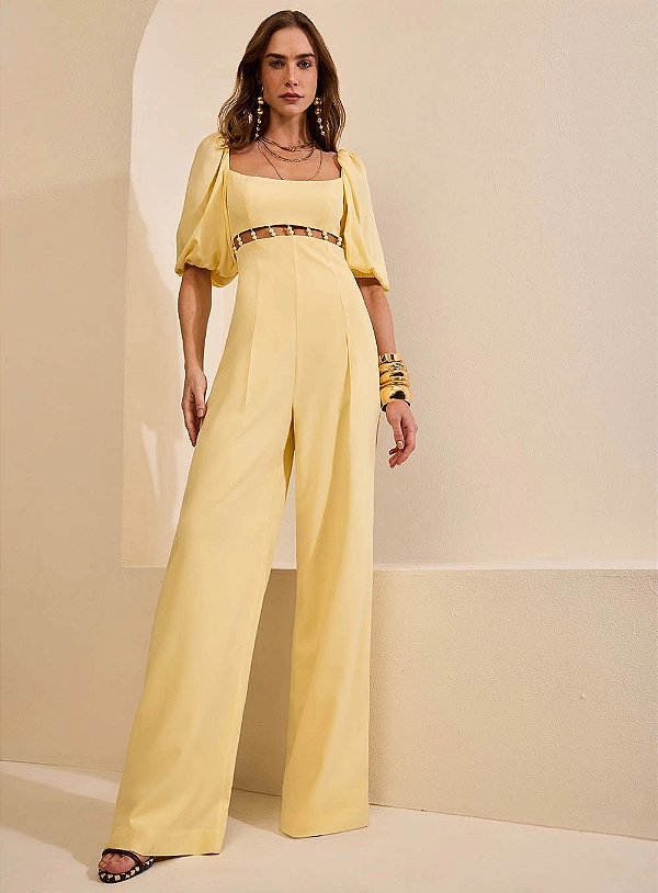 Macacão Mangas Bufantes