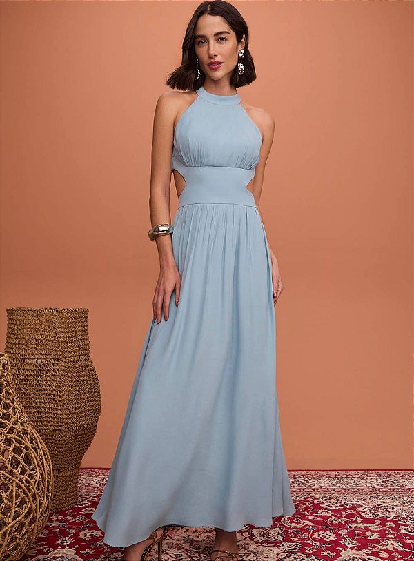 VESTIDO MAXI MIDI CORDÃO