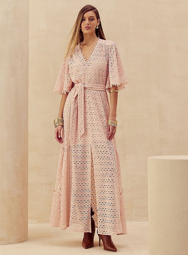 VESTIDO APLICAÇÃO RENDA