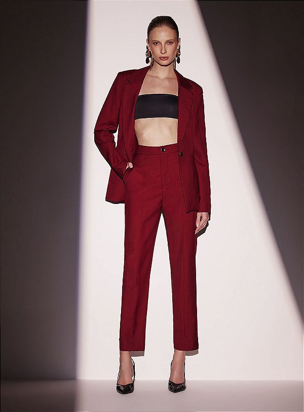 CONJUNTO BLAZER E CALÇA ALFAIATARIA
