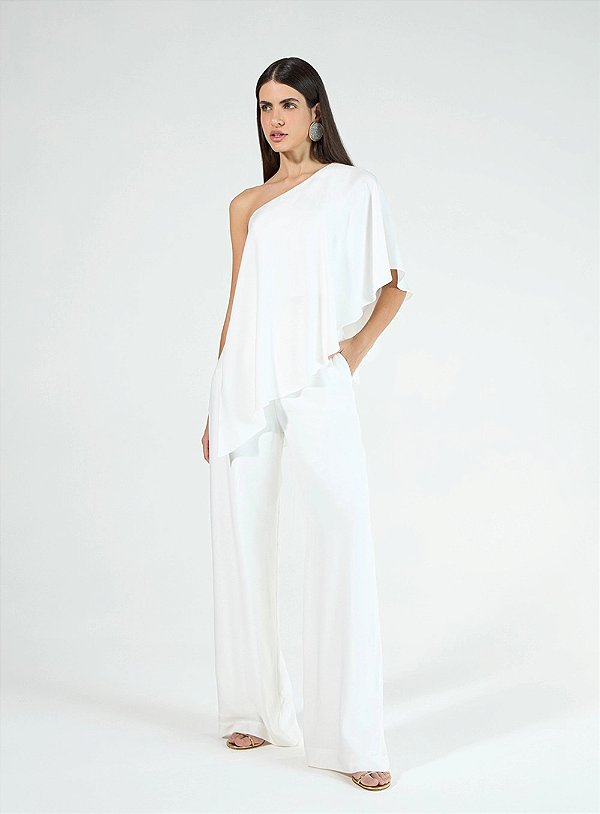 Conjunto Blusa Ombro Só E Calça