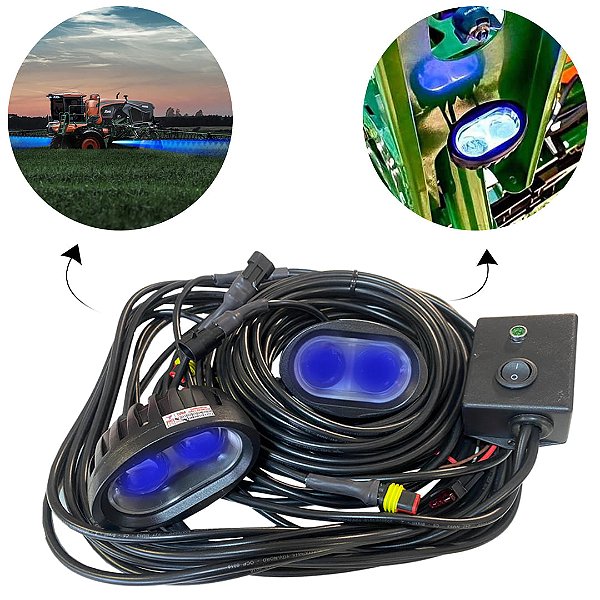 Kit Farol Azul para Pulverização Noturna