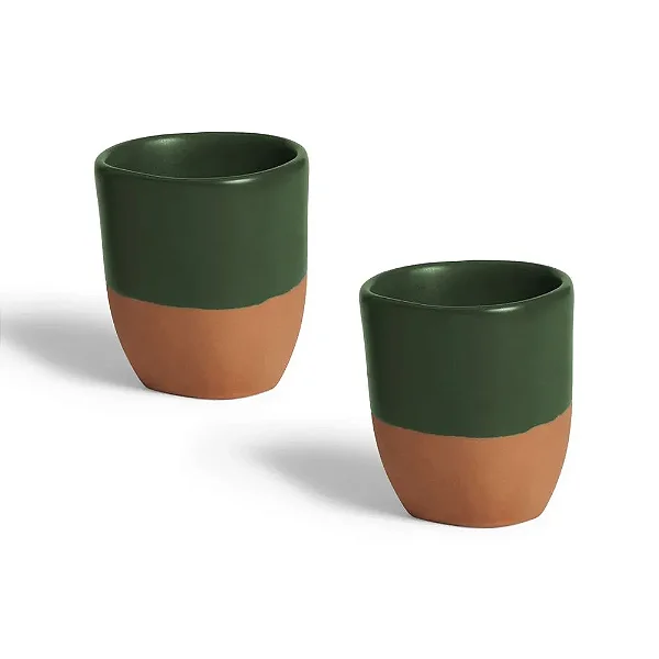 Jogo de 2 Copos Terra 280 Ml Odisseia Verde