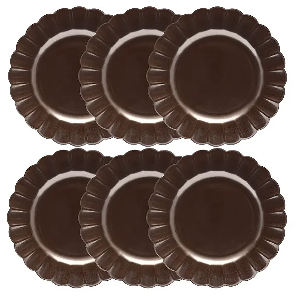 Jogo de 6 Pratos Rasos 27,5 cm Cerâmicas Gomes