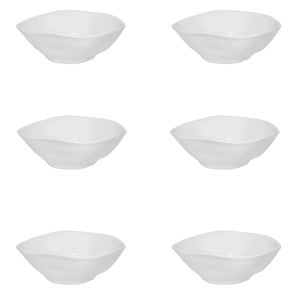 Jogo de 6 Tigelas 500 ml Ryo White