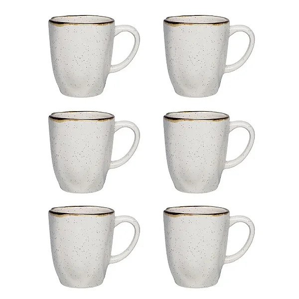 Jogo de 6 Canecas 380 Ml Ryo Maresia