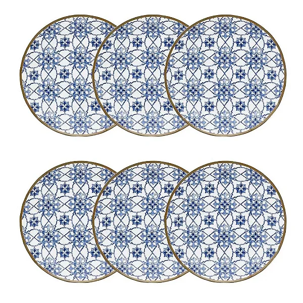 Jogo de 6 Pratos Fundos 21 Cm Coup Lusitana