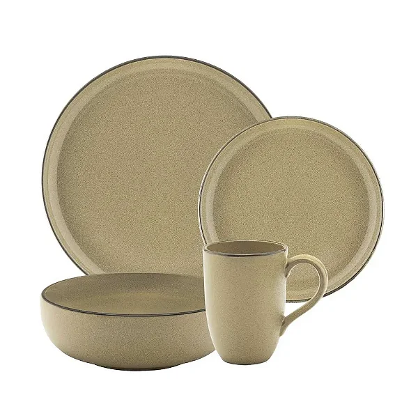 Aparelho de Jantar E Lanche 16 Peças Cerâmicas Gomes