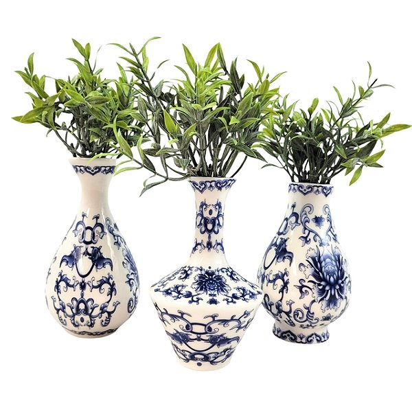 Kit 3 Vasos Médios Cerâmicas Gomes