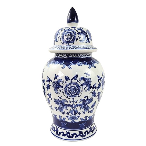 Pote Potiche Porcelana Cerâmicas Gomes