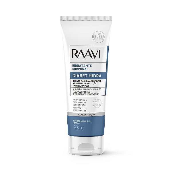 Creme Hidratante Corporal Diabete 200g - Raavi