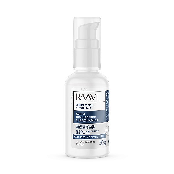 Sérum Facial Antissinais Ácido Hialurônico E Niacinamida - RAAVI