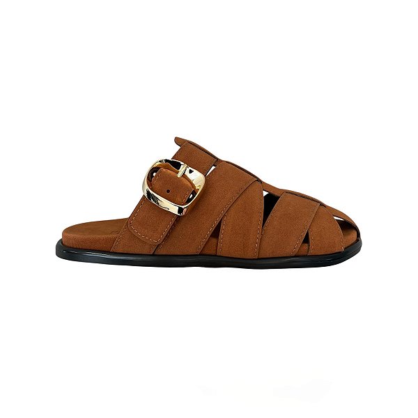 CLOG LEDUC FISHERMAN FLAT CAMURÇA FEMININO CARAMELO