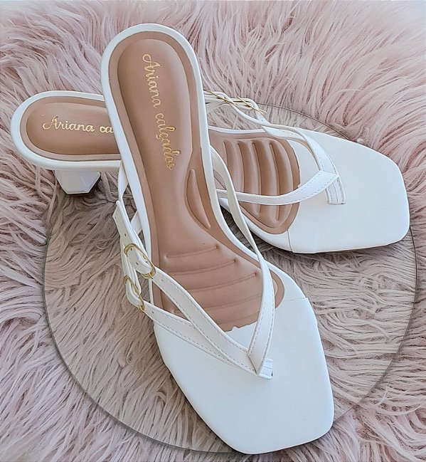 Sandália Tamanco Dedinho 2 Fivelas