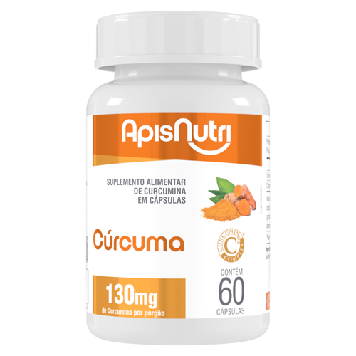 Cúrcuma 500mg 60 Cáps - ApisNutri
