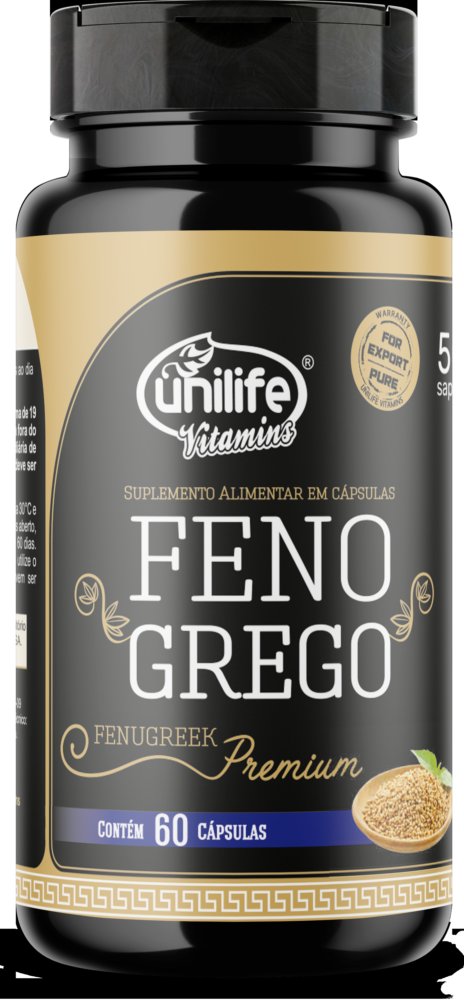 Feno Grego Premium em cápsulas 410 mg | Unilife