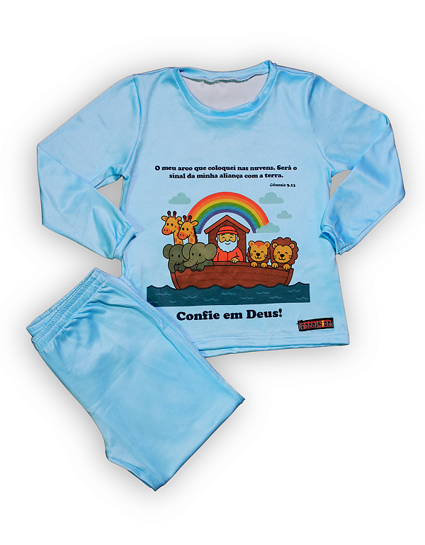 Pijama Infantil Cristão (Arca de Noé)