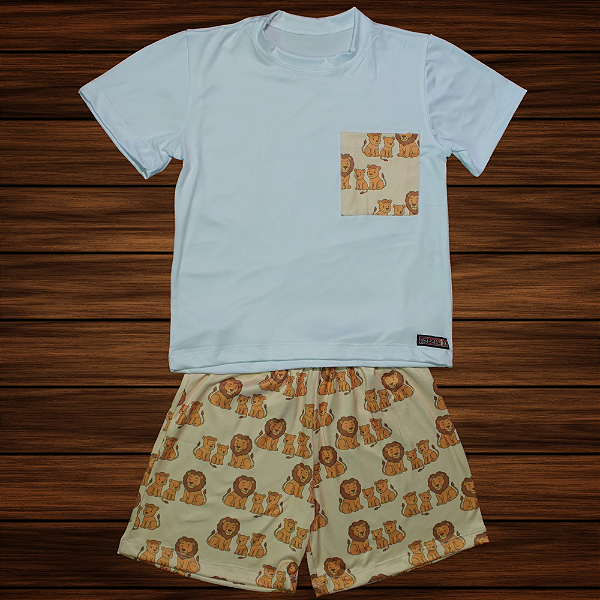 Pijama Infantil Cristão (Dia a dia) - leão