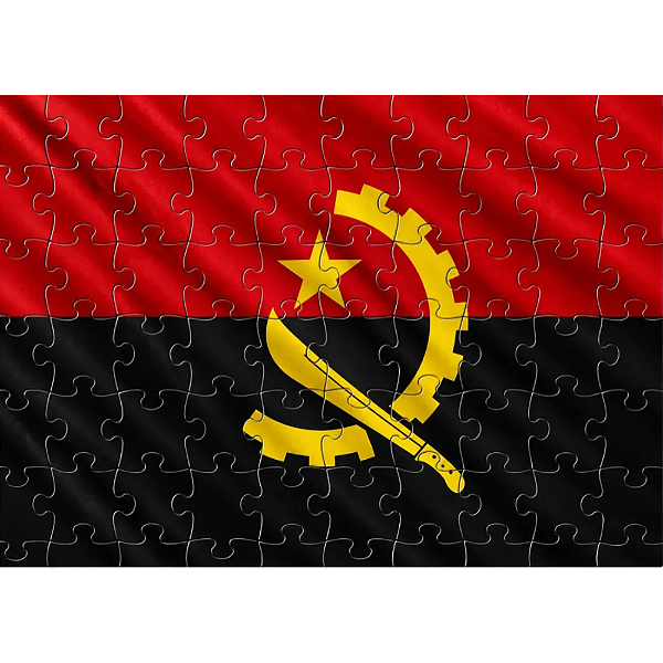 Quebra-cabeça - Angola - Nações - 60 Pç