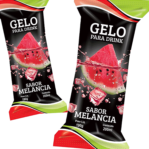 Saco BOPP Perolizado 9,5x21 - GELO MELANCIA  - 04 Pct (800 Unid.)