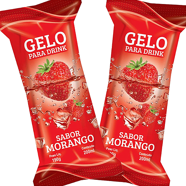 Saco BOPP Perolizado 9,5x21 - GELO MORANGO - 04 Pct (800 Unid.)