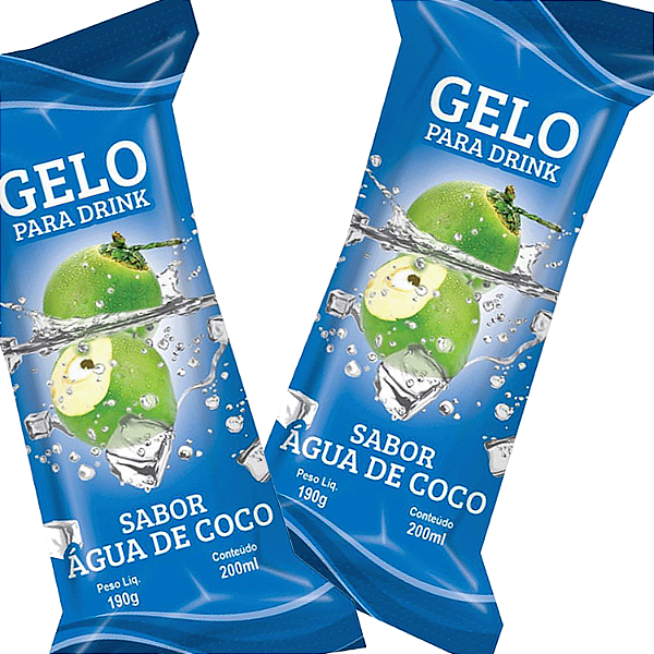 Saco BOPP Perolizado 9,5x21 - GELO ÁGUA DE COCO - 05 Pct (1000 Unid.)