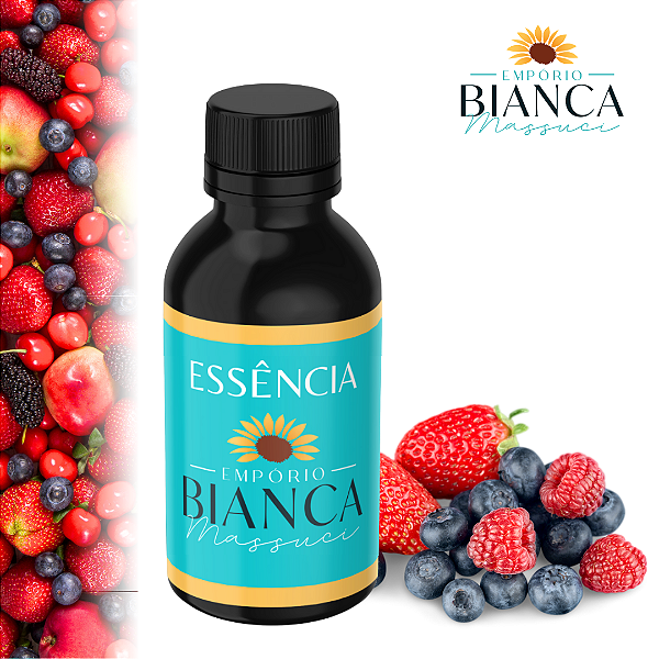 Essência para sabonete Hidrossolúvel 100ml - Frutas Vermelhas